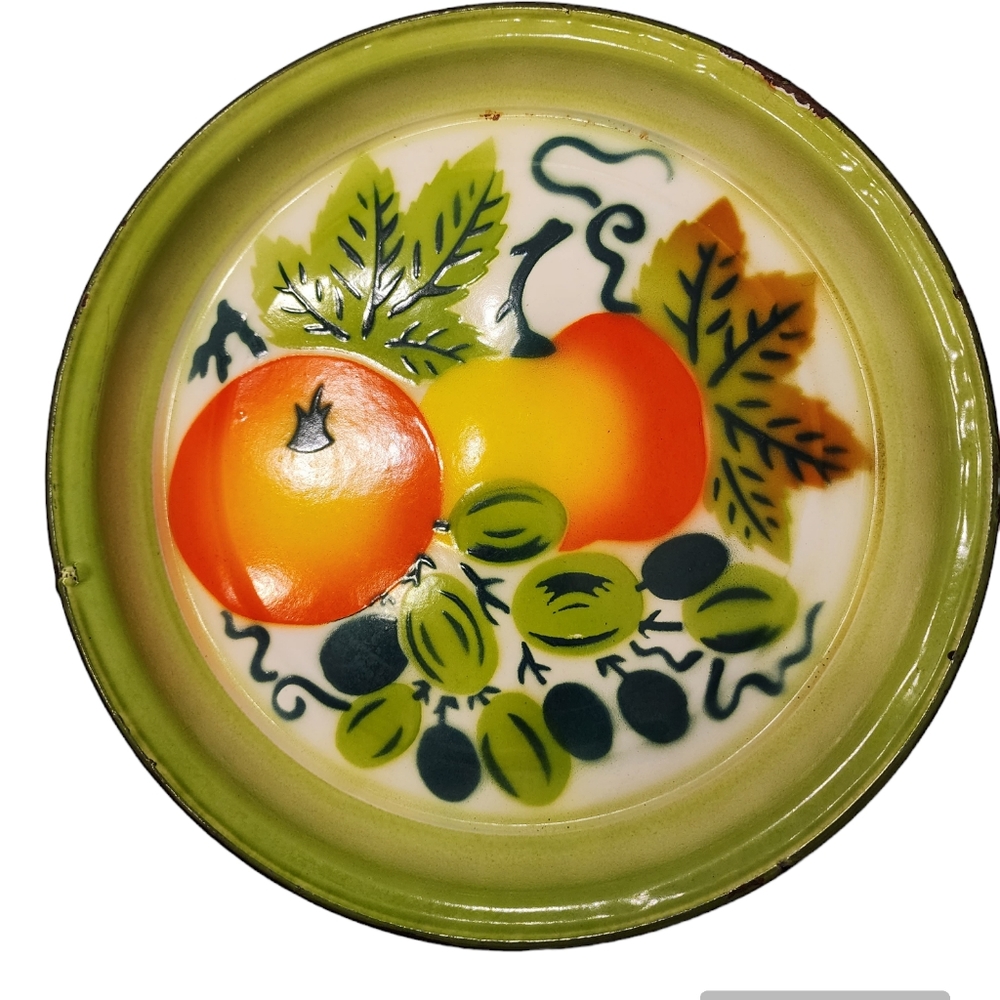 1950's Enamelware/Graniteware 16in Platter / Tray